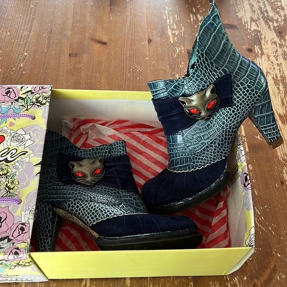 Irregular Choice Miaow Booties - Picture 1 of 13